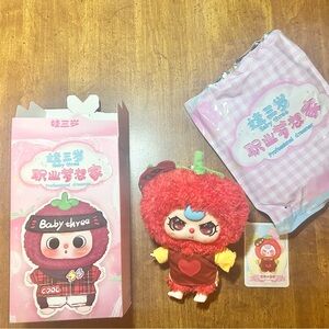 Baby Three Professional Dreamer CONFIRMED Strawberry Plush Keychain